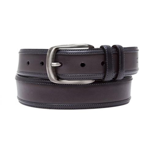 Mezlan Grey  / Graphite Genuine Calfskin Belt - AO9339